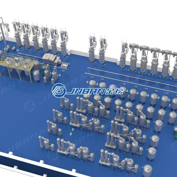 传统中草药提取浓缩加工生产线